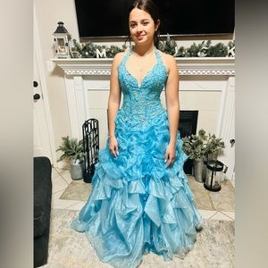 Party Time | Prom Formal Dress Turquoise Size 6